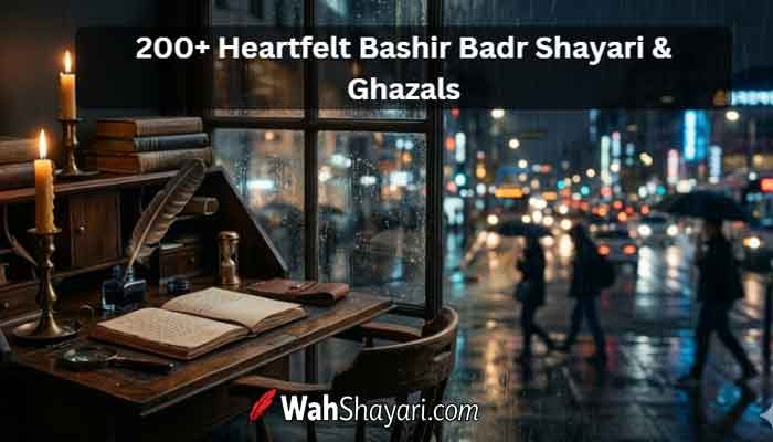 200+ Heartfelt Bashir Badr Shayari & Ghazals