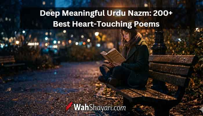 Deep Meaningful Urdu Nazm 200+ Best Heart-Touching Poems