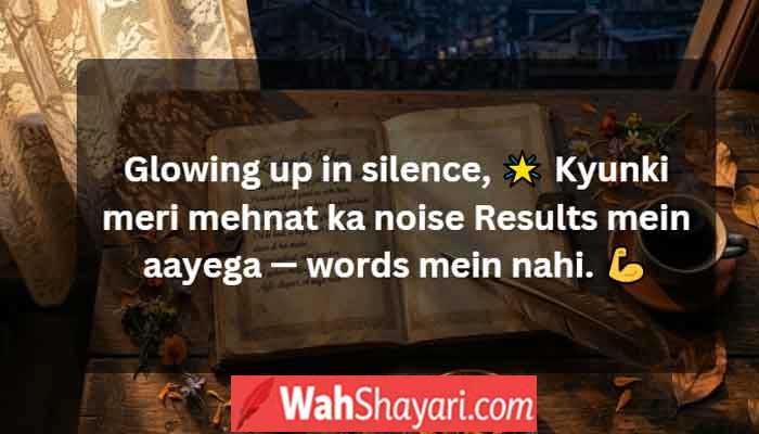 Open diary and coffee in warm café light representing the heartfelt emotion behind viral status Hinglish Shayari