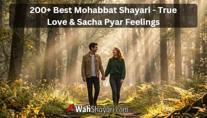 200+ Best Mohabbat Shayari - True Love & Sacha Pyar Feelings