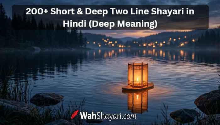 200+ Short & Deep Two Line Shayari in Hindi (Deep Meaning)