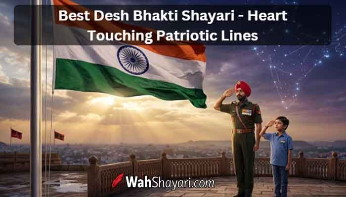 Best Desh Bhakti Shayari - Heart Touching Patriotic Lines