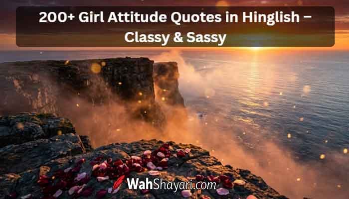 200+ Girl Attitude Quotes in Hinglish – Classy & Sassy 8 Classy girl attitude shayari in Hinglish with queen and girl power vibes